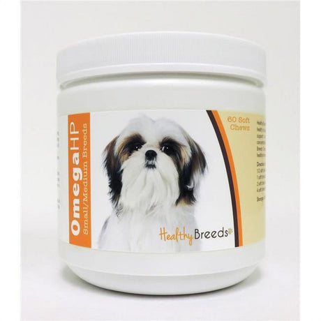 Healthy Breeds Shih Tzu Omega HP Fatty Acid Skin and Coat Support Soft Chews