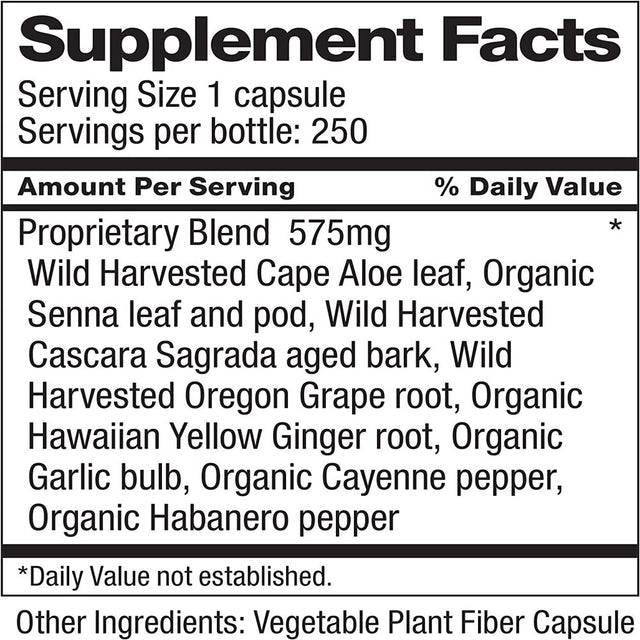 Dr. Schulze'S Intestinal Formula #1, All Natural Bowel Colon Cleanse, Promotes Regular Bowel Movements, Improves Detoxification, Immune Support, Herbal Supplements, Vegan - 250 Ct