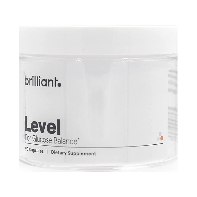 Brilliant Level Glucose Balance Supplement – Natural, Plant-Based Ingredients – Vegan & Gluten Free (90 Capsules)