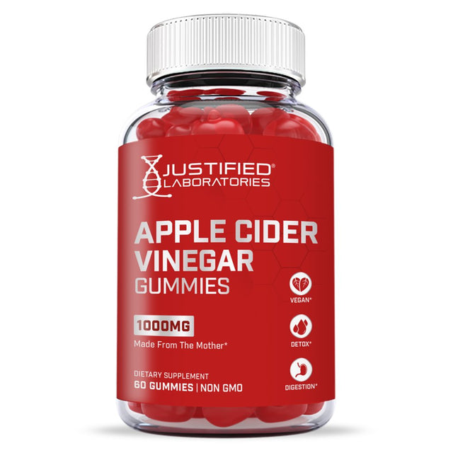 (3 Pack) Apple Cider Vinegar Gummies 1000MG 180 Gummys Supplement