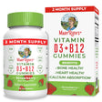 Maryruth Organics | Vitamin D3 + Vitamin B12 for Adults & Kids | Bone Health & Energy Boost | Strawberry Flavor | Vegan, Non-Gmo | 60 Servings