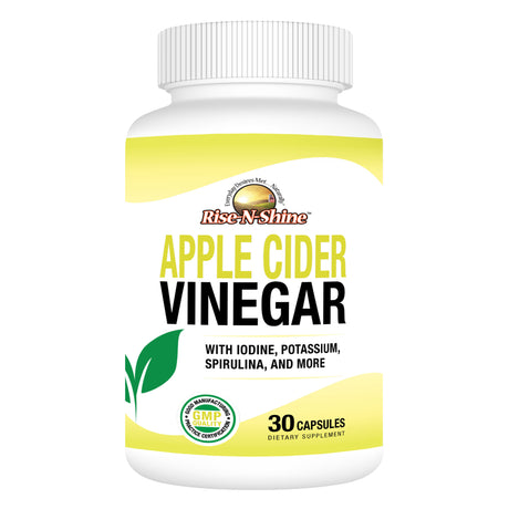 Rise-N-Shine, Apple Cider Vinegar Complex with Iodine Potassium Spirulina and More, 30 Count