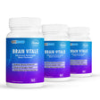 3 Pack Brain Vitale, Advanced Nootropic Brain Formula-60 Capsules X3