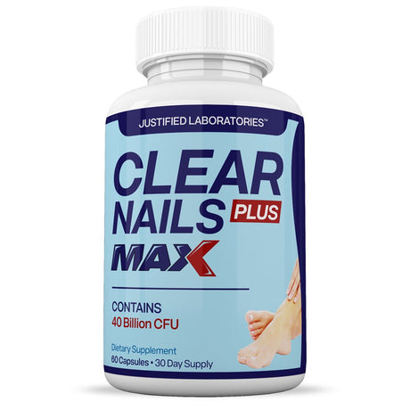 (3 Pack) Clear Nails Max 40 Billion CFU Probiotic Nail Support 180 Capsules