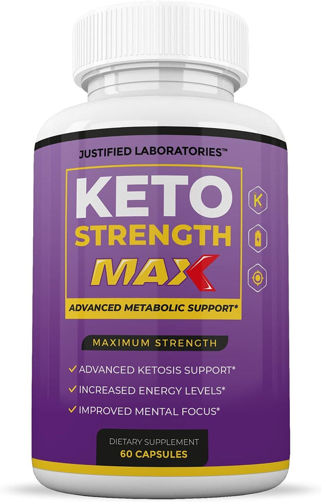 (3 Pack) Keto Strength Max 1200MG Pills Includes Apple Cider Vinegar Gobhb Strong Exogenous Ketones Advanced Ketogenic Supplement Ketosis Support for Men Women 180 Capsules