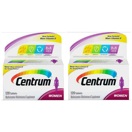 Century Multivitamins Energy W/ Antioxidants for Women, 120Ct, 2-Pack