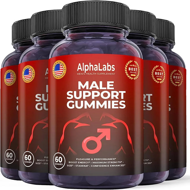 (5 Pack) Alpha Labs Male Gummies - 300 Gummies