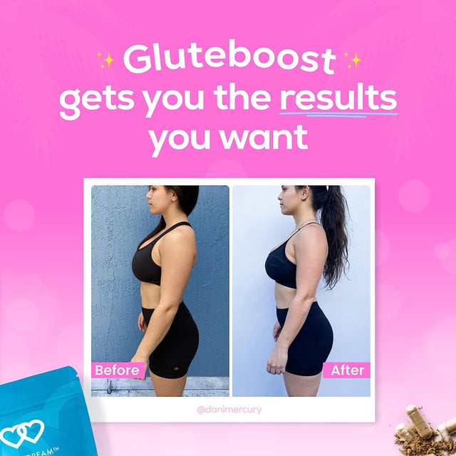 Gluteboost Bootydream Glute Supplement Pills - Women'S Nutritional Caplets for Maximum Skin Hydration - Natural Nourishment W/Maca Root, Saw Palmetto, Rose Hips & Dong Quai - 30 Capsules