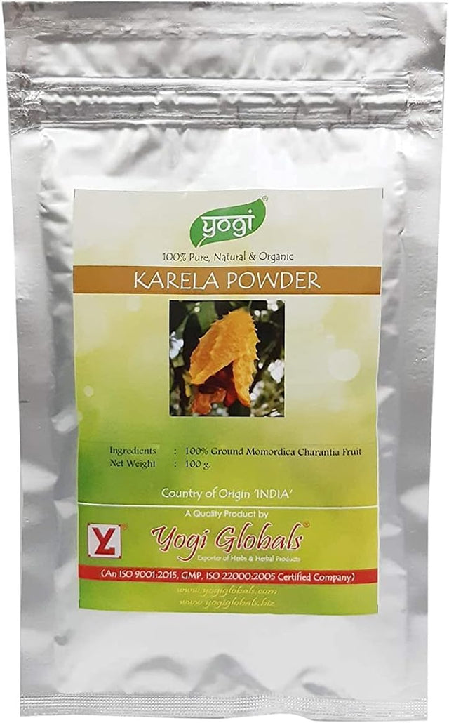 Yogi Globals Karela Powder - 100% Momordica Charantia Fruits-(100 Gm)