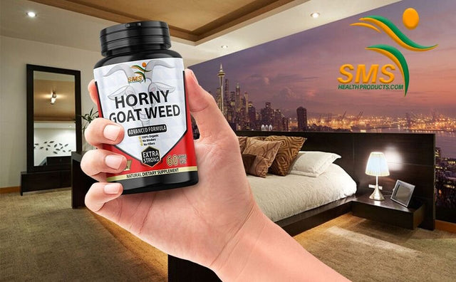 Horny Goat Weed Male Enhancement Pills and Natural Testosterone Booster 60 Cap