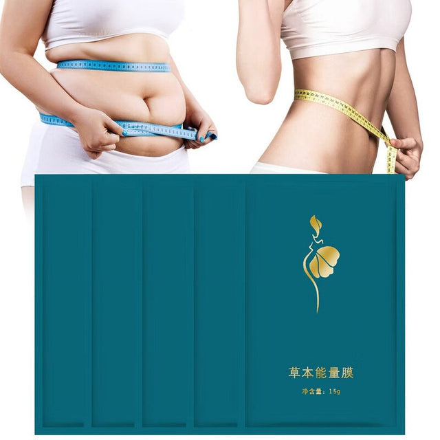 VERMON Slimming Belly Patch,5Pcs 15G Slimming Belly Patch Healthy Natural Herbal Plant Men Women Lose Weight Safe Body Sculpting Fat Burning Sticker Daily Use