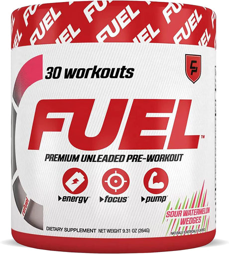 Campus Protein Fuel - Pre Workout Powder for Men and Women, Sour Watermelon Wedges Flavor, Low-Calorie and Sugar-Free Pre Workout Mix with Creatine Monohydrate, Supports Energy and Focus