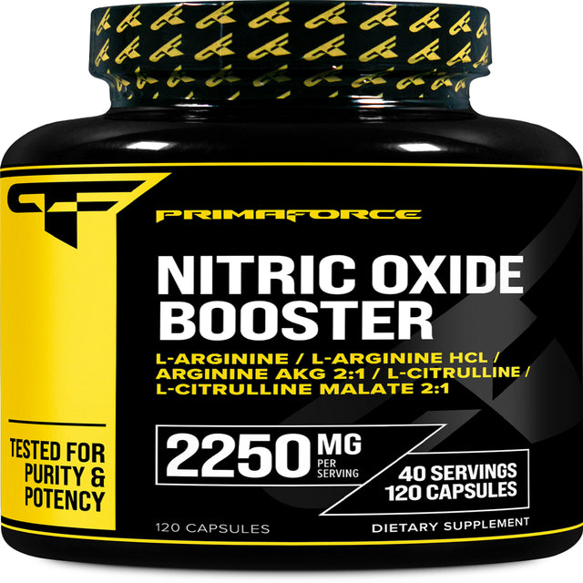 Nitric Oxide Booster, 750 Mg, 120 Capsules, Primaforce