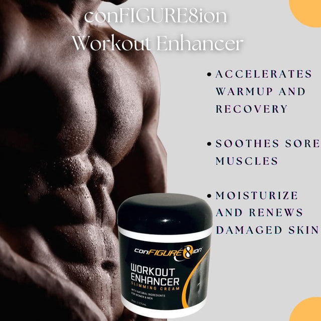 Workout Enhancement Slim Cream - Fat Burn Hot Gel for Belly Fat, Back Fat, Arms and Thigh Fat, Sweat Cream, Muscle Recovery, Reduce Joint Pain, Back Pain and Knee Pain, Cellulite Cream