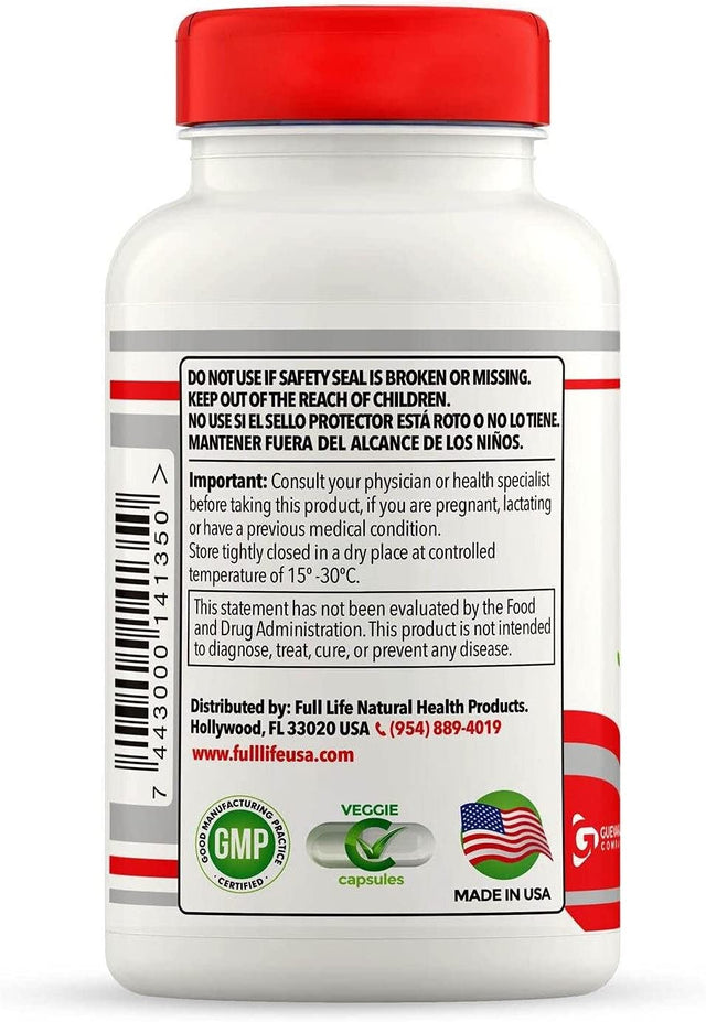 Full Life Colon Cleanser - Herbal Supplement with Cascara Sagrada and Senna Leaf - 120 Veggie Capsules