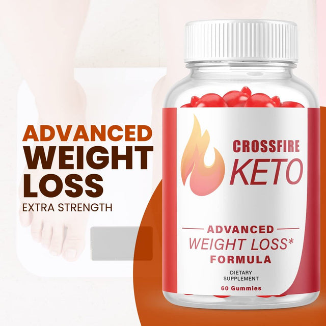 (3 Pack) Crossfire Keto ACV Gummies - Supplement for Weight Loss - Energy & Focus Boosting Dietary Supplements for Weight Management & Metabolism - Fat Burn - 180 Gummies