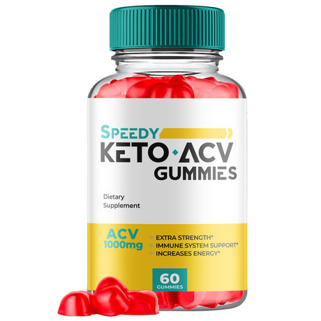 (1 Pack) Speedy Keto ACV Gummies - Supplement for Weight Loss - Energy & Focus Boosting Dietary Supplements for Weight Management & Metabolism - Fat Burn - 60 Gummies