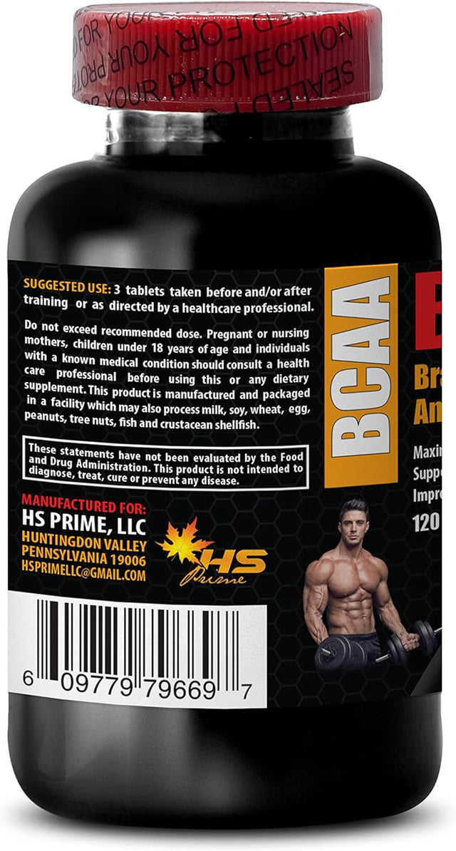 Muscle Builder Supplements for Men - BRANCHED Chain Amino Acid - BCAA 3000Mg - Bcaa Muscle and Strength - 3 Bottles 360 Tablets