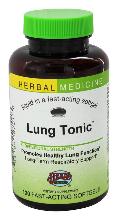 Herbs Etc - Lung Tonic Alcohol Free - 120 Softgels