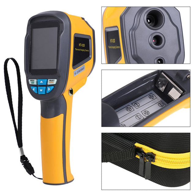 Thermographic Camera, Thermal Imaging Camera Temperature Measurement High Reliability Convenient to Use for Business for Electrical Installation