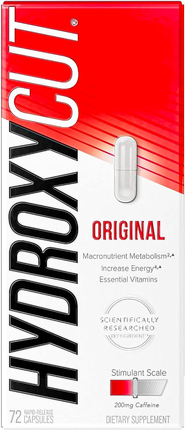 Weight Loss Pills for Women & Men Hydroxycut Original Weight Loss Supplement Pills Metabolism Booster for Weight Loss Weightloss & Energy Supplements, 72 Caps (Packaging May Vary)