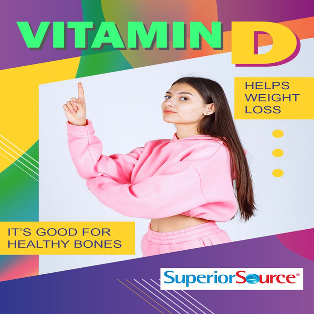 Superior Source Vitamin D3 400 IU under the Tongue Quick Dissolve Sublingual Tablets - 100 Count Dietary Supplement