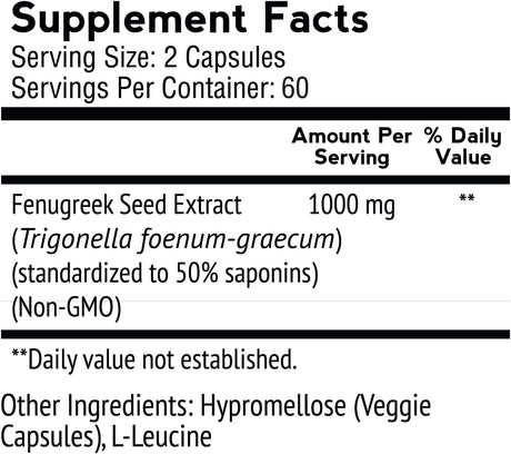 Vitamonk Fenutrax™ Fenugreek Extract 2 Months Supply - Stronger than Testofen for Men - Fenugreek Seed Extract - Muscle Growth, Energy, and Drive Support