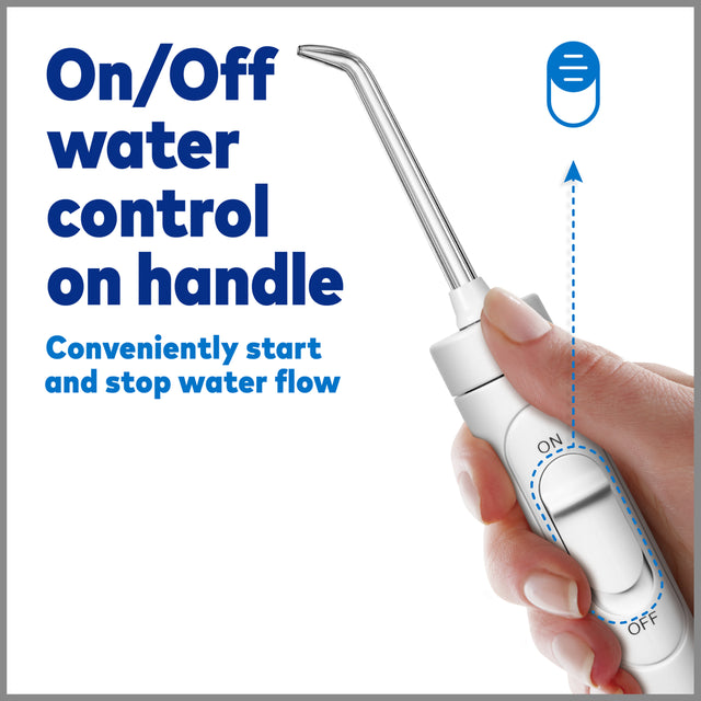 Waterpik ION Water Flosser, Cordless Rechargeable Countertop Oral Irrigator, WF-11 White