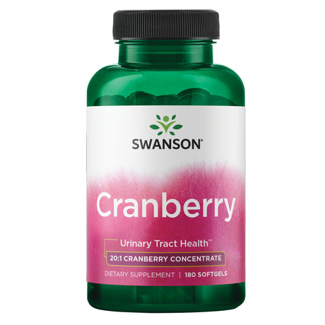 Swanson Herbal Supplement Cranberry 20:1 Concentrate Softgel 180Ct