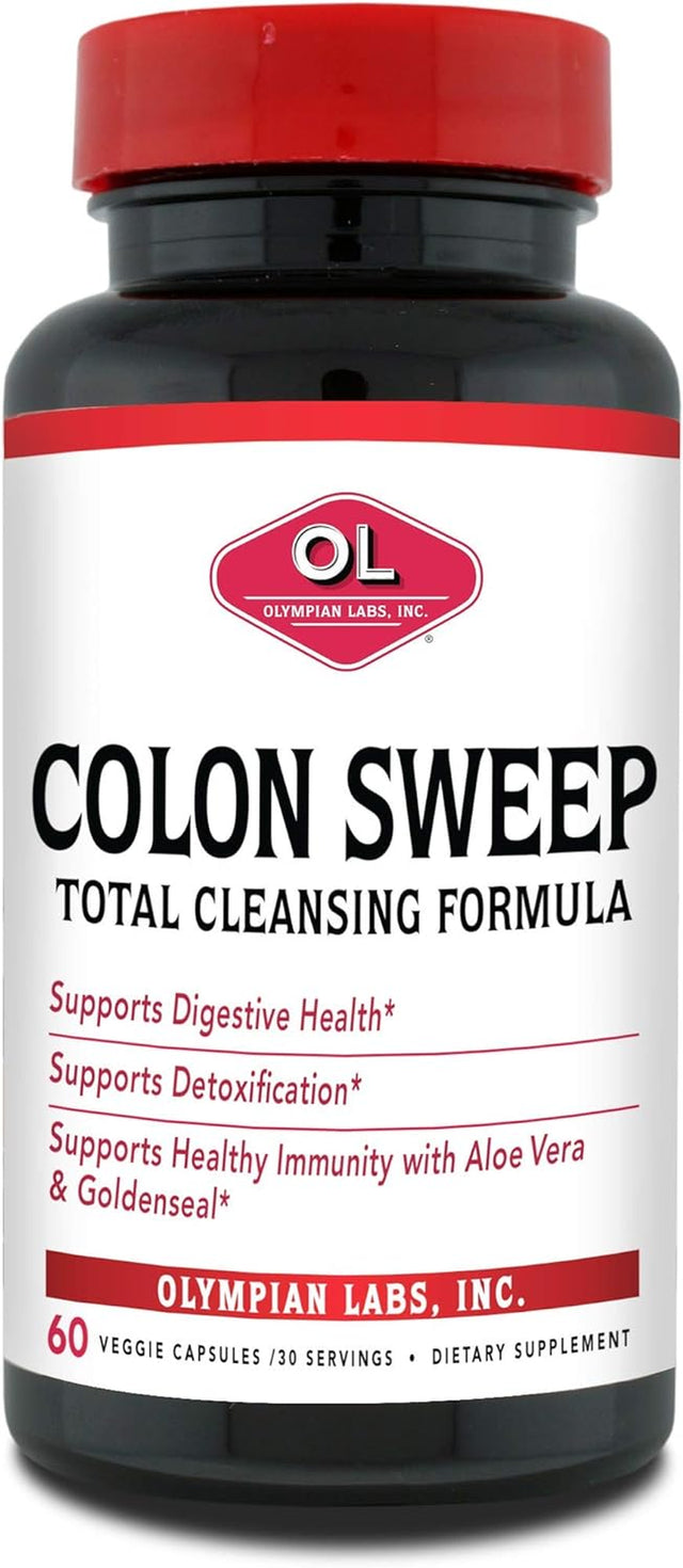 Olympian Labs Colon Sweep, 60 Veggie Capsules, Digestive Health, Detoxification, Healthy Immune System, 30 Servings