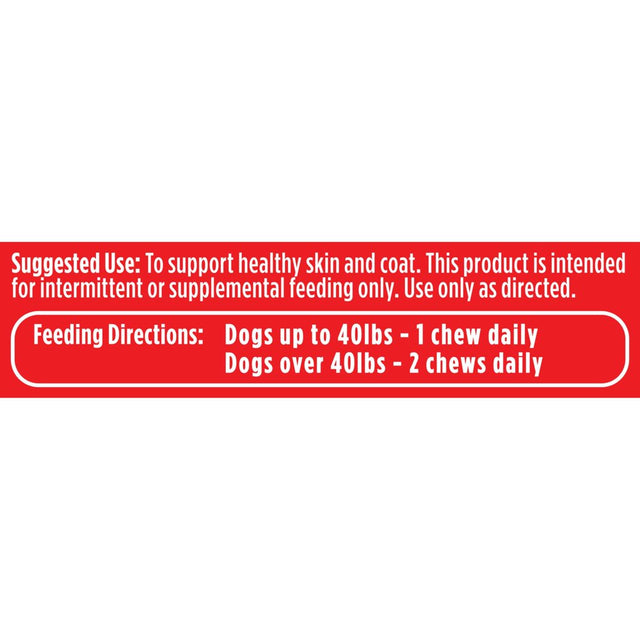 Milk-Bone Skin & Coat Dog Supplements, Deliciously Soft Dog Chews, 60 Ct.