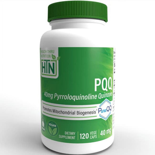 PQQ 40Mg (As Pureqq™) 120 Vegecaps (Non-Gmo) by Health Thru Nutrition