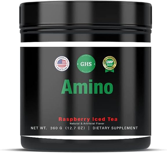 GHS Amino Energy Raspberry Iced Tea Powder Boosts Energy, Performance and Endurance