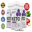 (3 Pack) Optimal Keto Max 1200MG Pills Includes Apple Cider Vinegar Gobhb Strong Exogenous Ketones Advanced Ketogenic Supplement Ketosis Support for Men Women 180 Capsules