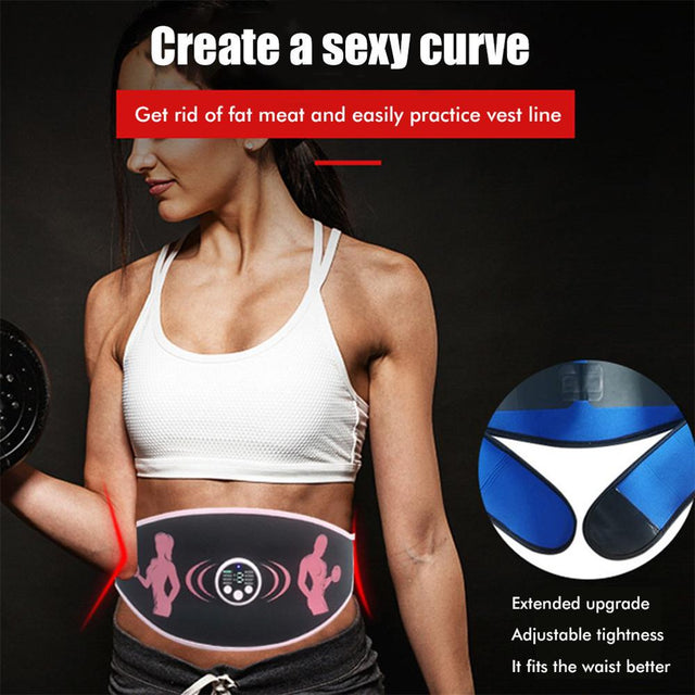 QJUHUNG Slimming Massage Belt Muscle Stimulator Promote Blood Circulation Belly Trainer Belt for Weight Loss Fitness