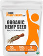 BULKSUPPLEMENTS.COM Organic Hemp Seed Powder - Vegan Protein Powder - Unsweetened Protein Powder - Superfood Protein Powder (100 Grams - 3.5 Oz)