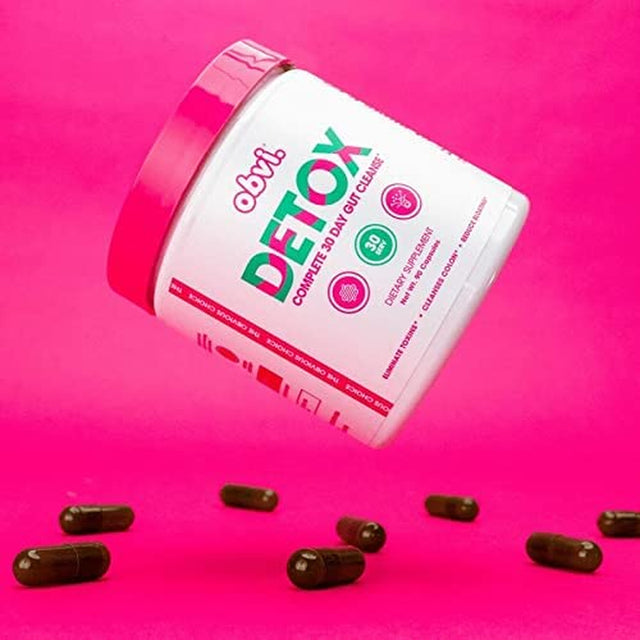 Obvi Detox, Flush Out and Eliminate Toxins, Support Weight Loss, Cleanse Colon, Packed with Antioxidants, Support Liver Health, Reduce Bloating, Soothe Stomach Pain, All Natural (30 Servings)