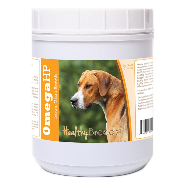 Healthy Breeds English Foxhound Omega HP Fatty Acid Skin and Coat Support Soft Chews