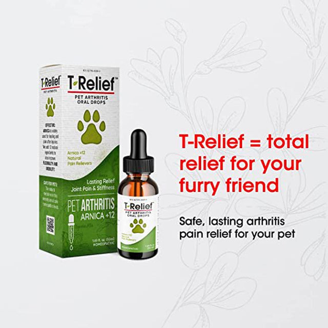 Medinatura T-Relief Pet Arthritis Pain Relief, Homeopathic, 50 Ml Oral Drops