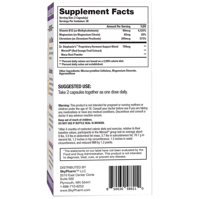 Skypharm Her Fitness - Daily Women’S Boost for Weight Management & Exercise Support - Promotes Hormone Balance