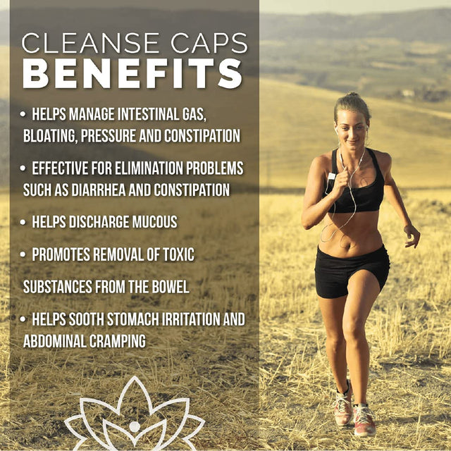 Herbal Cleanse Caps - Regular Strength | 100% Natural Laxative and Colon Cleanser