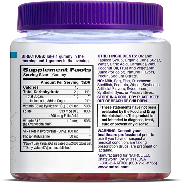 Natrol Cognium Complete, Brain Health, 100 Mg Gummies, 50 Count *EN