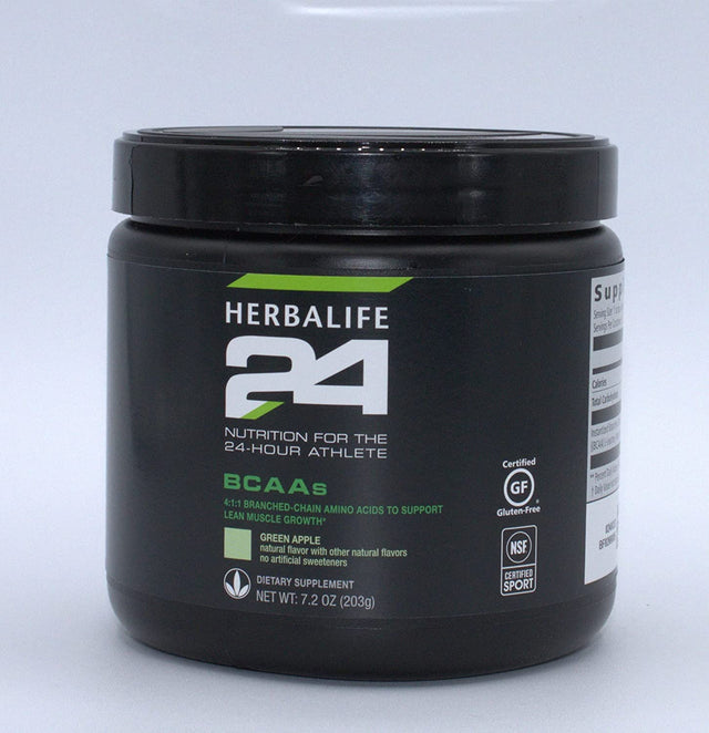 HERBALIFE24 Bcaas: Green Apple Nutrition (203 G) for the 24-Hour Athlete, Branched-Chain Amino Acids to Support Lean Muscle Growth, Natural Flavor, No Artificial Sweetener, Stimulant Free