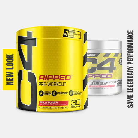 Cellucor - C4 Ripped Fruit Punch, 30 Servings, 183 G (6.46 Oz)