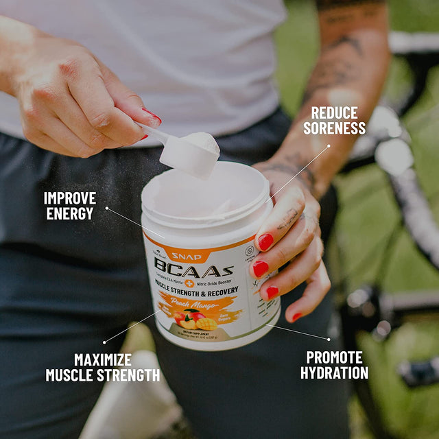 Snap Supplements Nitric Oxide Booster and BCAA Powder