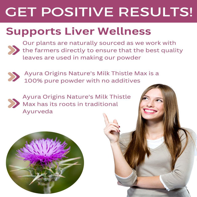 Nature'S Milk Thistle Max - Liver Support Herbal Supplement - Silymarin Rich - 3.50 Oz - 50 Servings