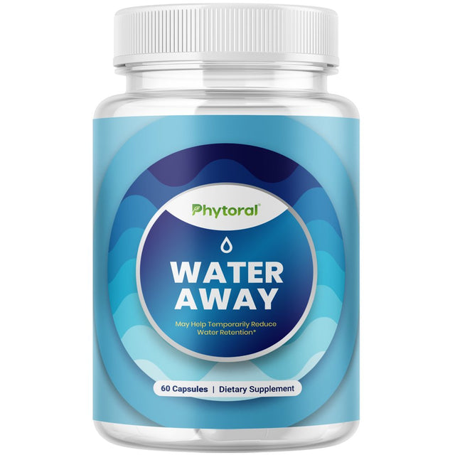 Natural Water Pills Diuretics for Water Retention, Full Body Cleanse and Kidney & Stomach Support - Water Away Pills with Dandelion Leaf Extract, Green Tea & Vitamin B6 – Perfect for Both Men & Women