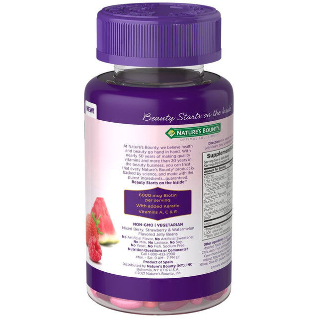 Nature'S Bounty Advanced Hair, Skin and Nail Biotin & Vitamins A, C, & E, 80 Count