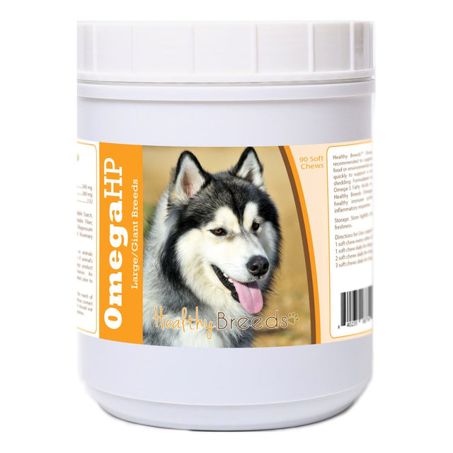 Healthy Breeds Siberian Husky Omega HP Fatty Acid Skin and Coat Support Soft Chews