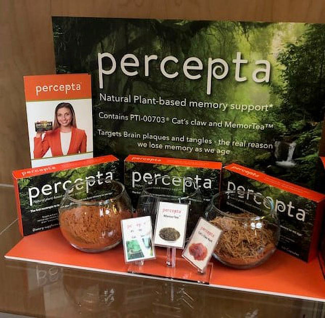 Percepta Natural-Plant Based Memory Support - All Natural Nootropic - Memory, Focus, Clarity - 30 Day Supply